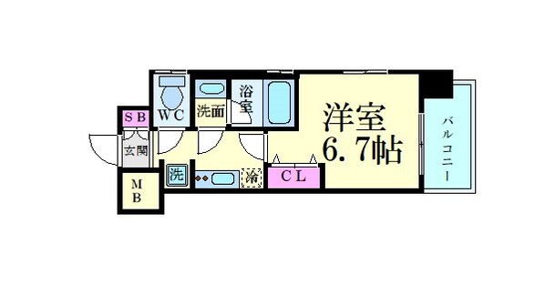 ファーストフィオーレ江坂ウエストの物件間取画像